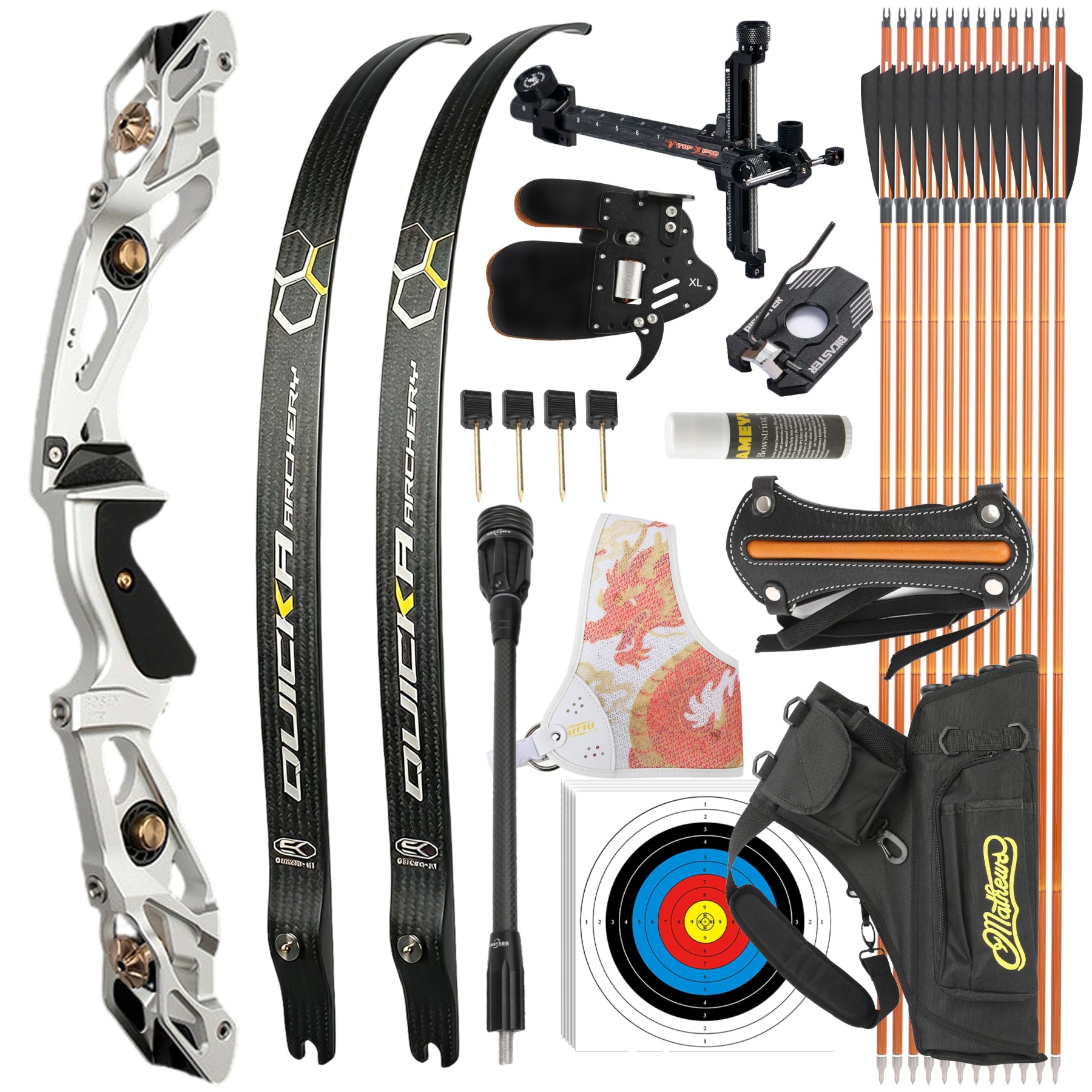 BOSEN 18-50lbs Recurve Bow Kit Takedown Archery Set for Beginners & Experts