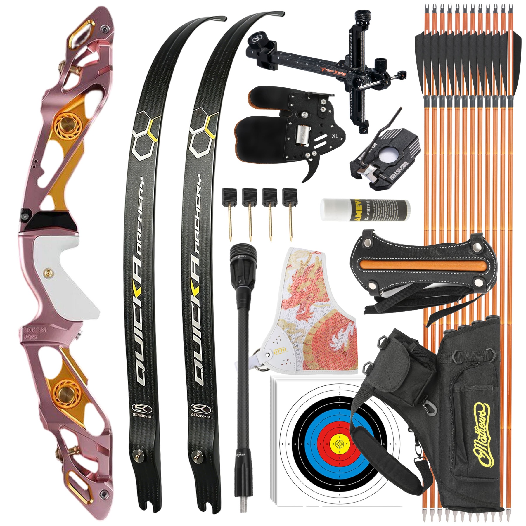 BOSEN 18-50bs  Takedown Recurve Bow Kit Shooting Archery