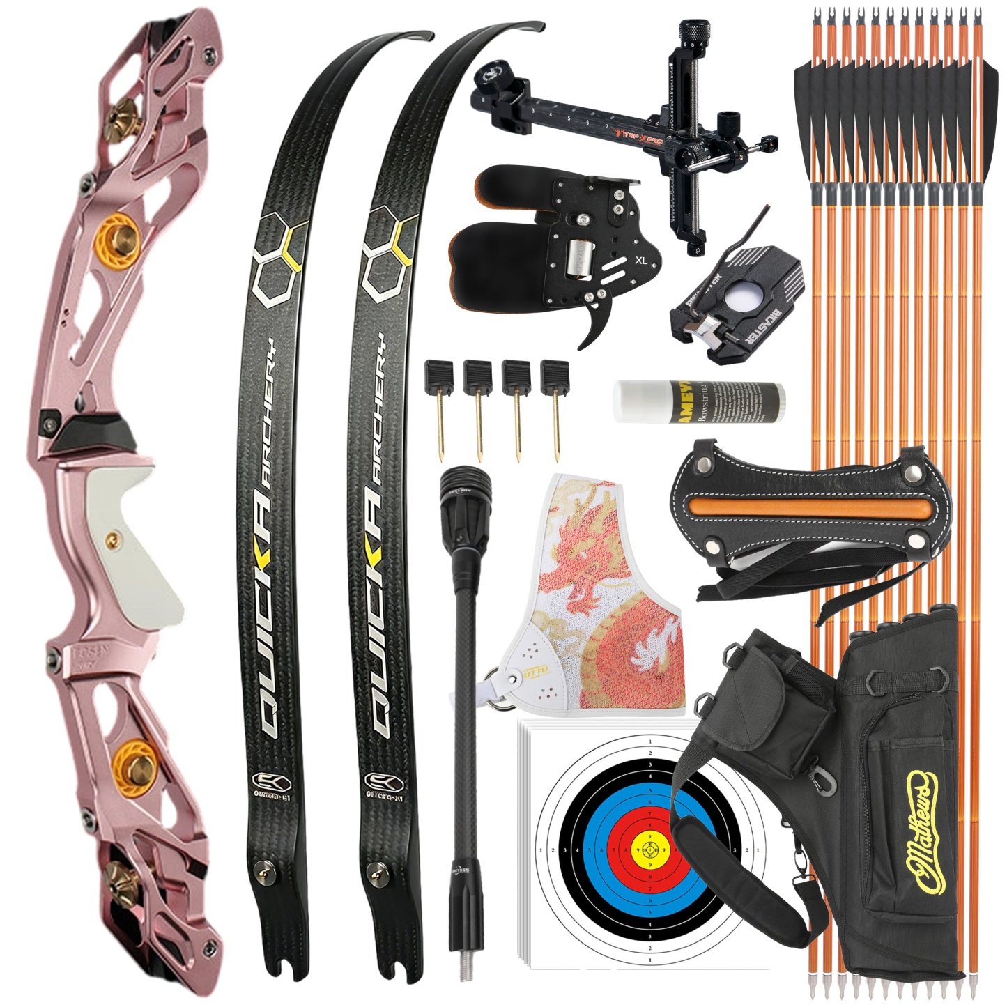 BOSEN 18-50bs  Takedown Recurve Bow Kit Shooting Archery