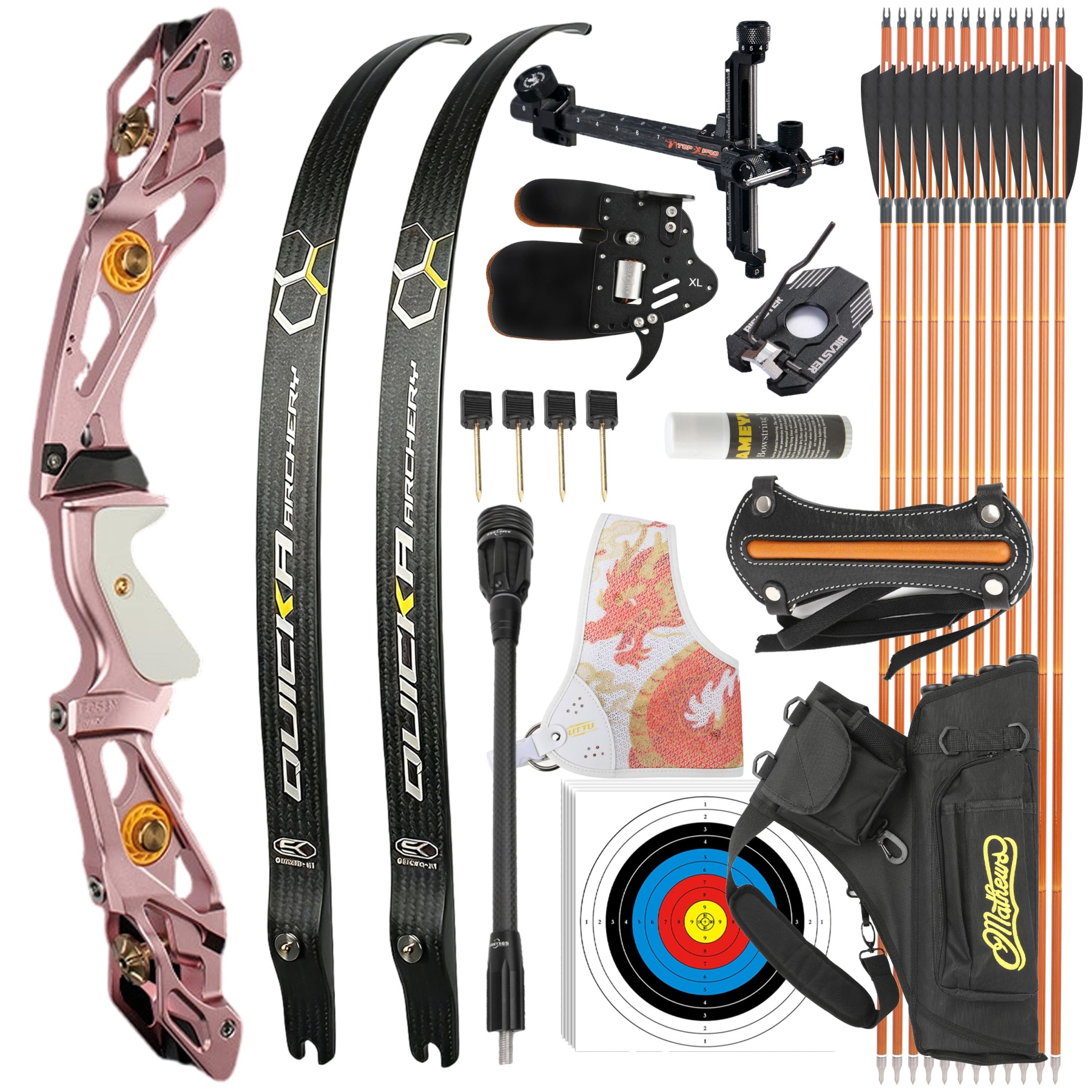 BOSEN 18-50bs  Takedown Recurve Bow Kit Shooting Archery