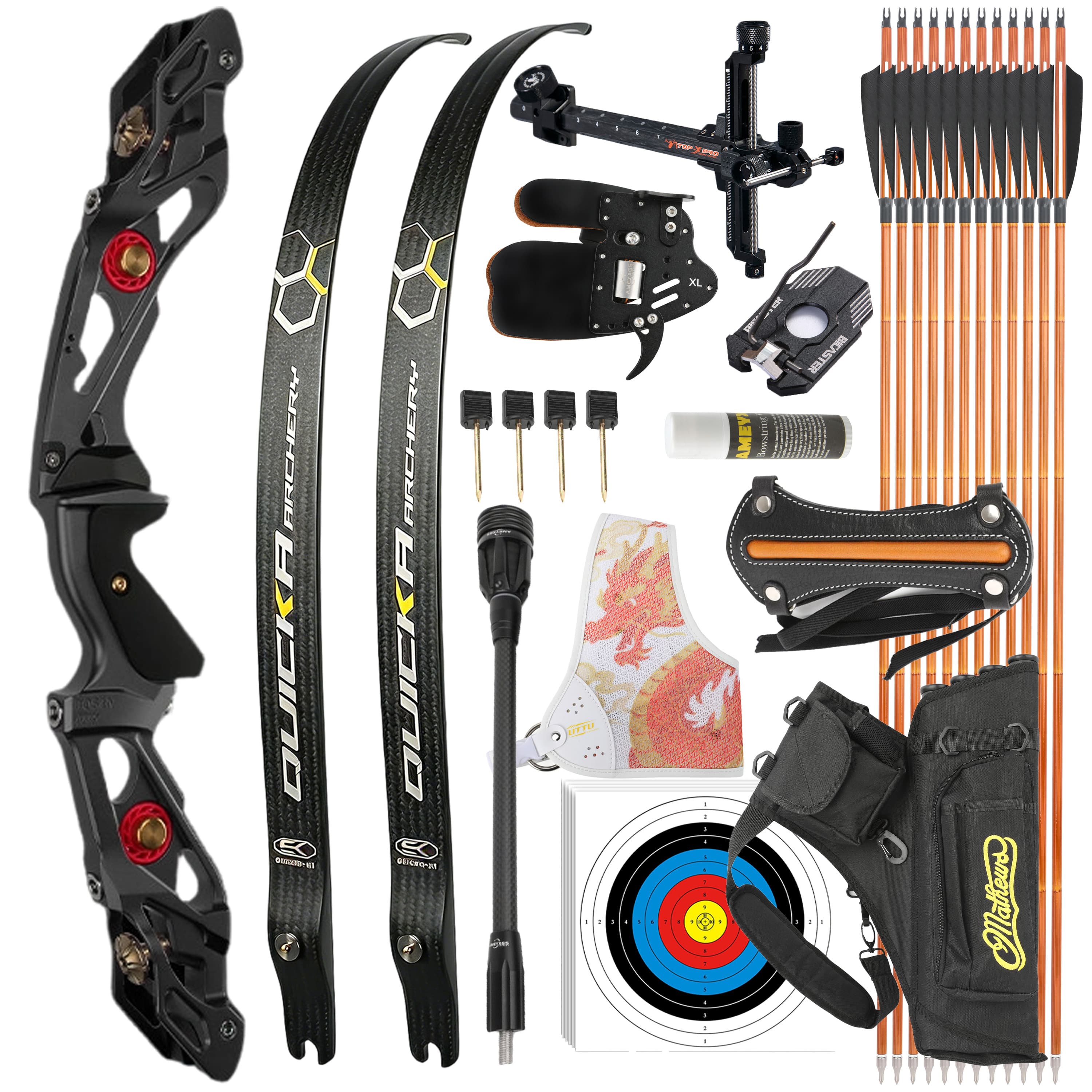 BOSEN 18-50bs  Takedown Recurve Bow Kit Shooting Archery