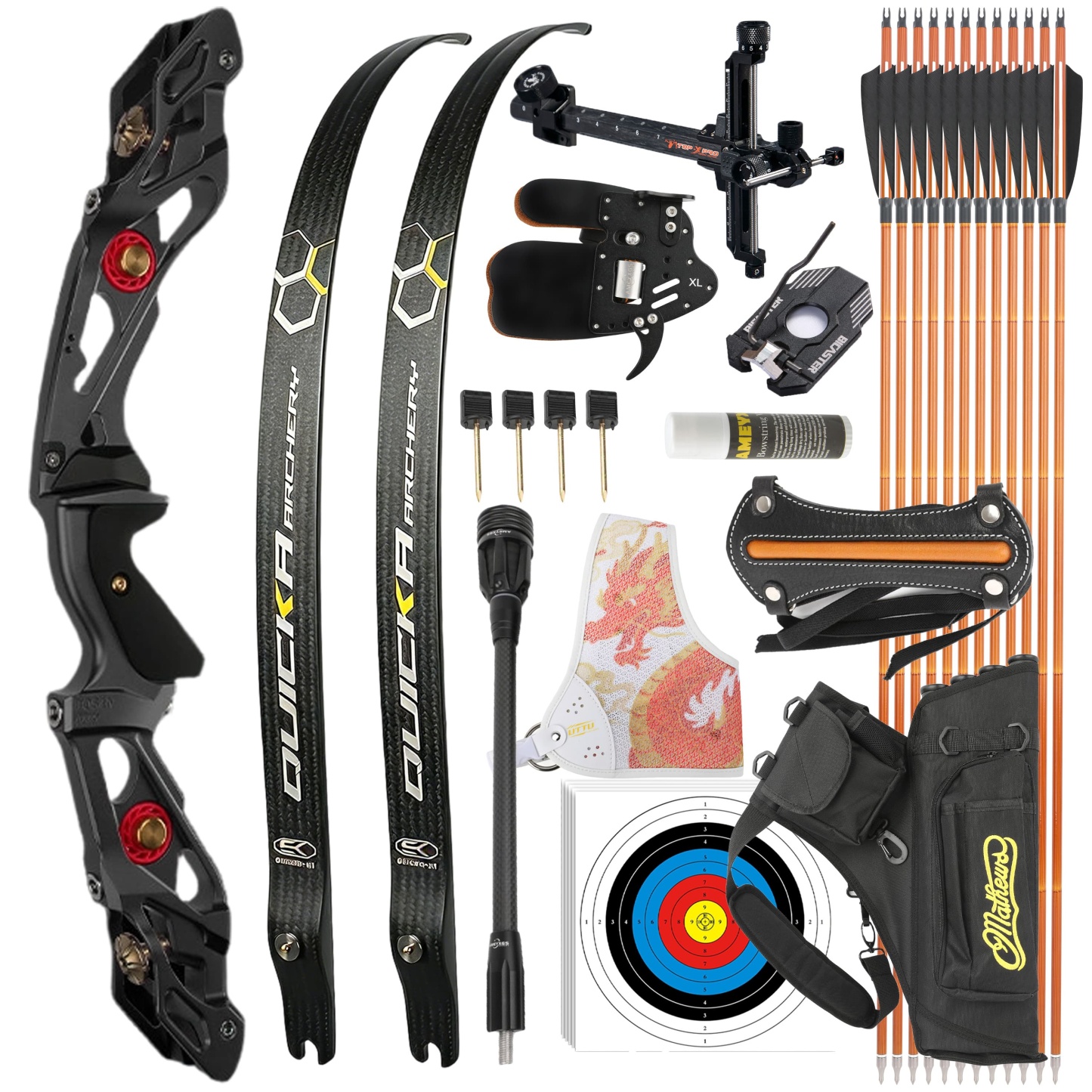 BOSEN 18-50bs  Takedown Recurve Bow Kit Shooting Archery