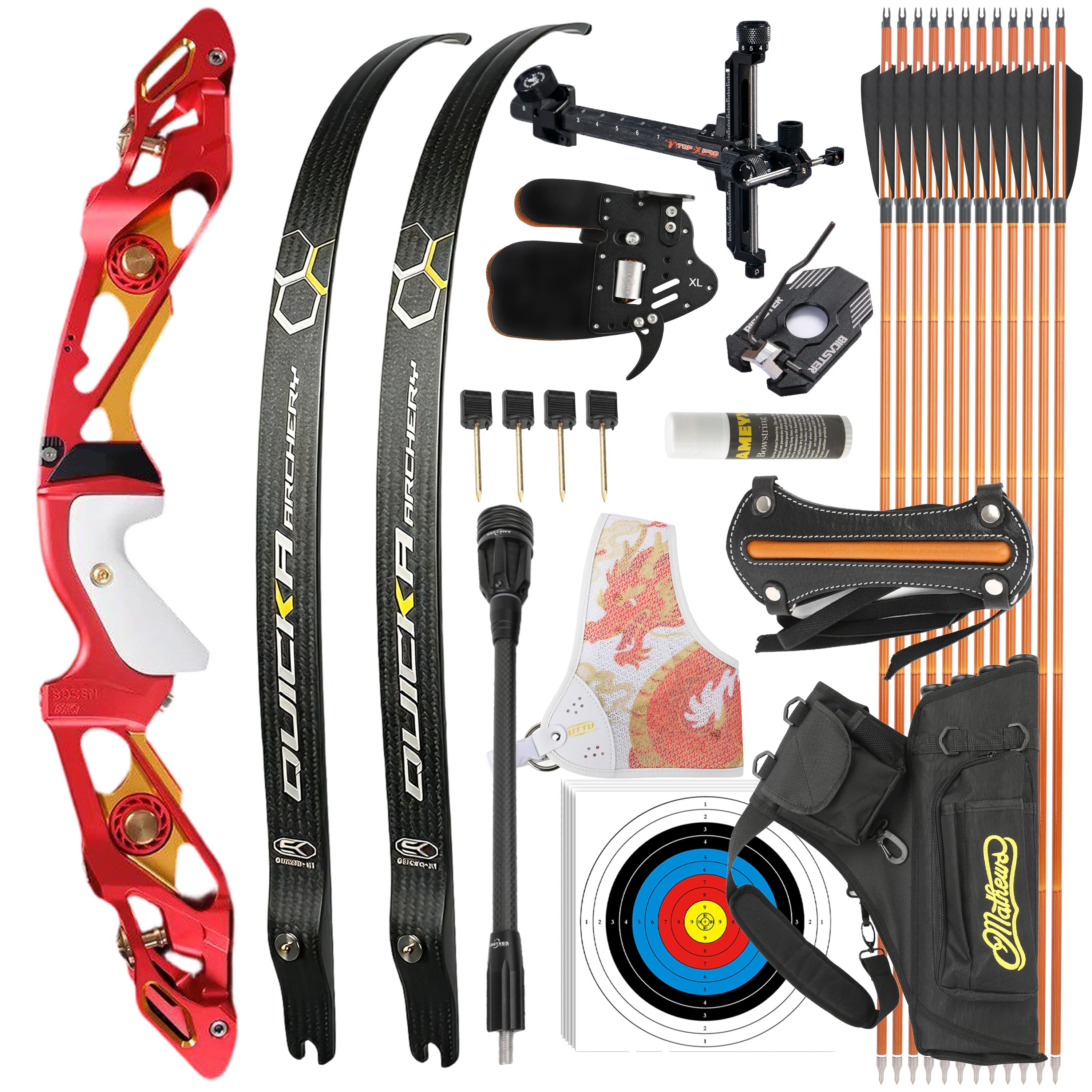 BOSEN 18-50bs  Takedown Recurve Bow Kit Shooting Archery