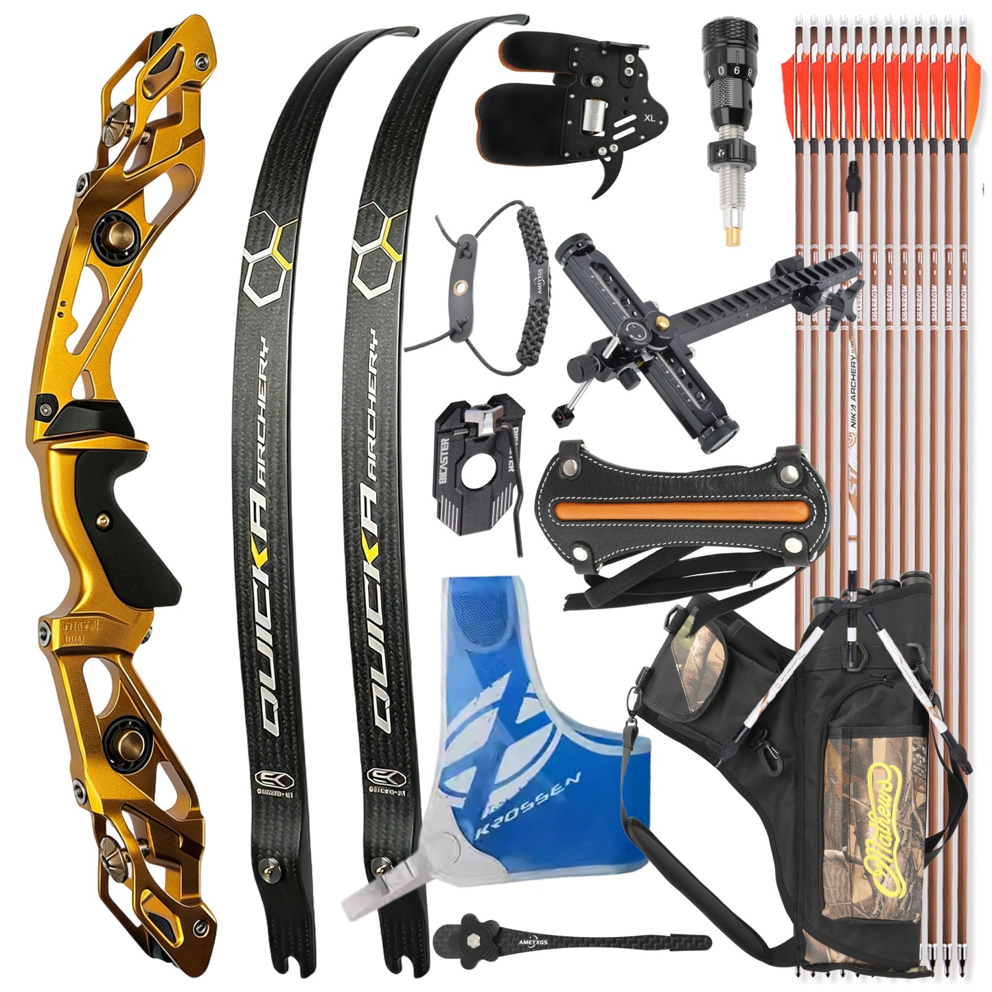 BOSEN Recurve Bow Kit 18-50bs Takedown Shooting Archery