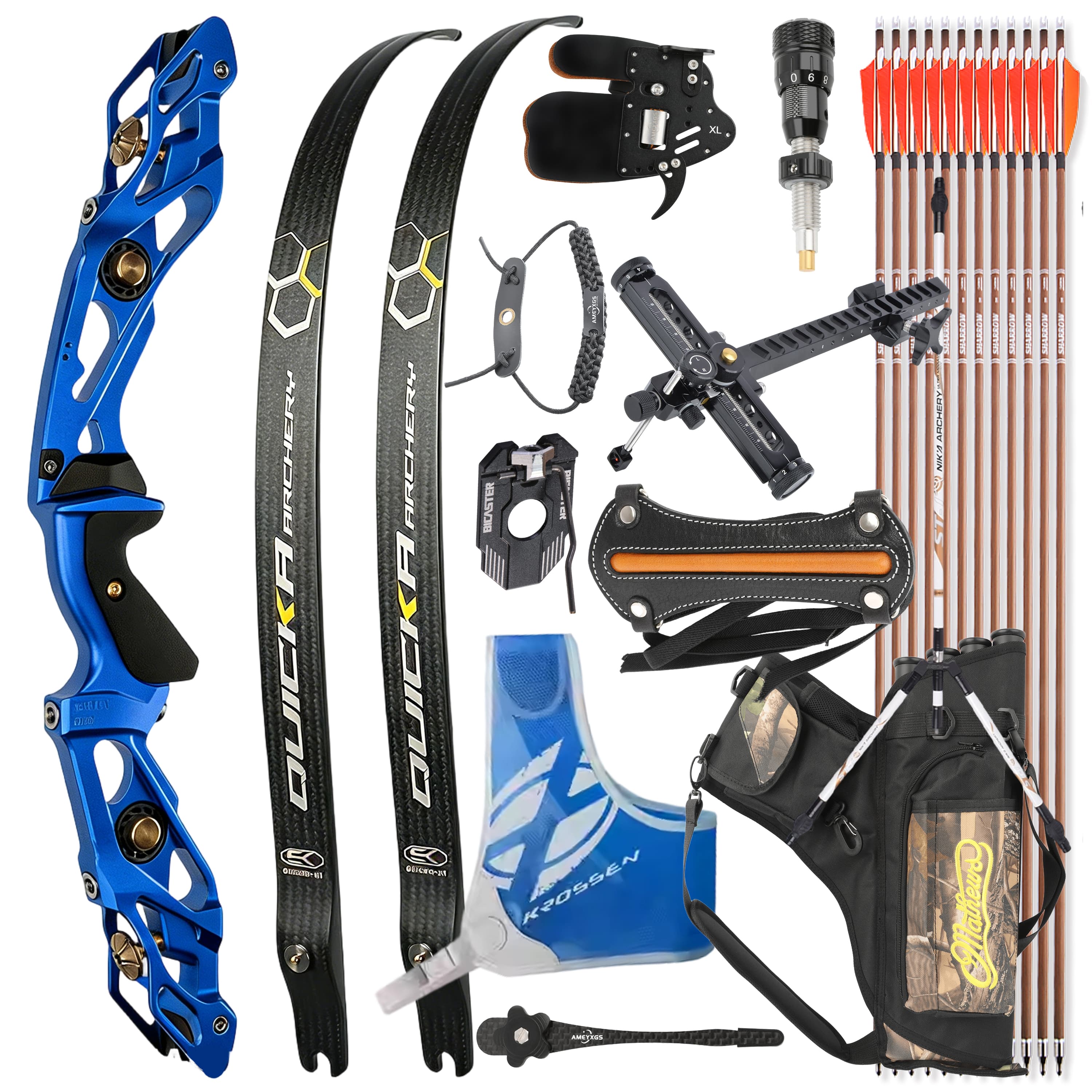 BOSEN Recurve Bow Kit 18-50bs Takedown Shooting Archery