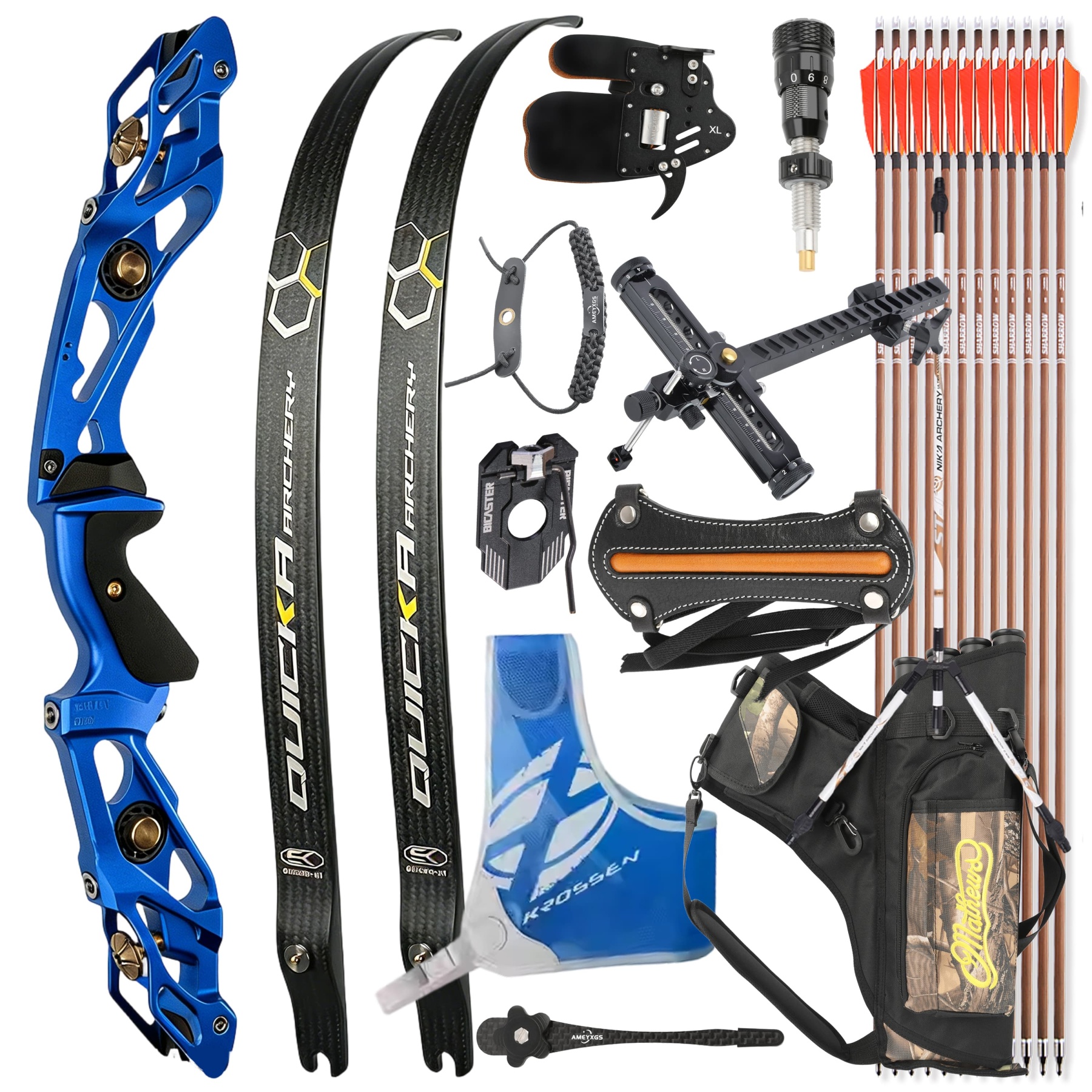 BOSEN Recurve Bow Kit 18-50bs Takedown Shooting Archery