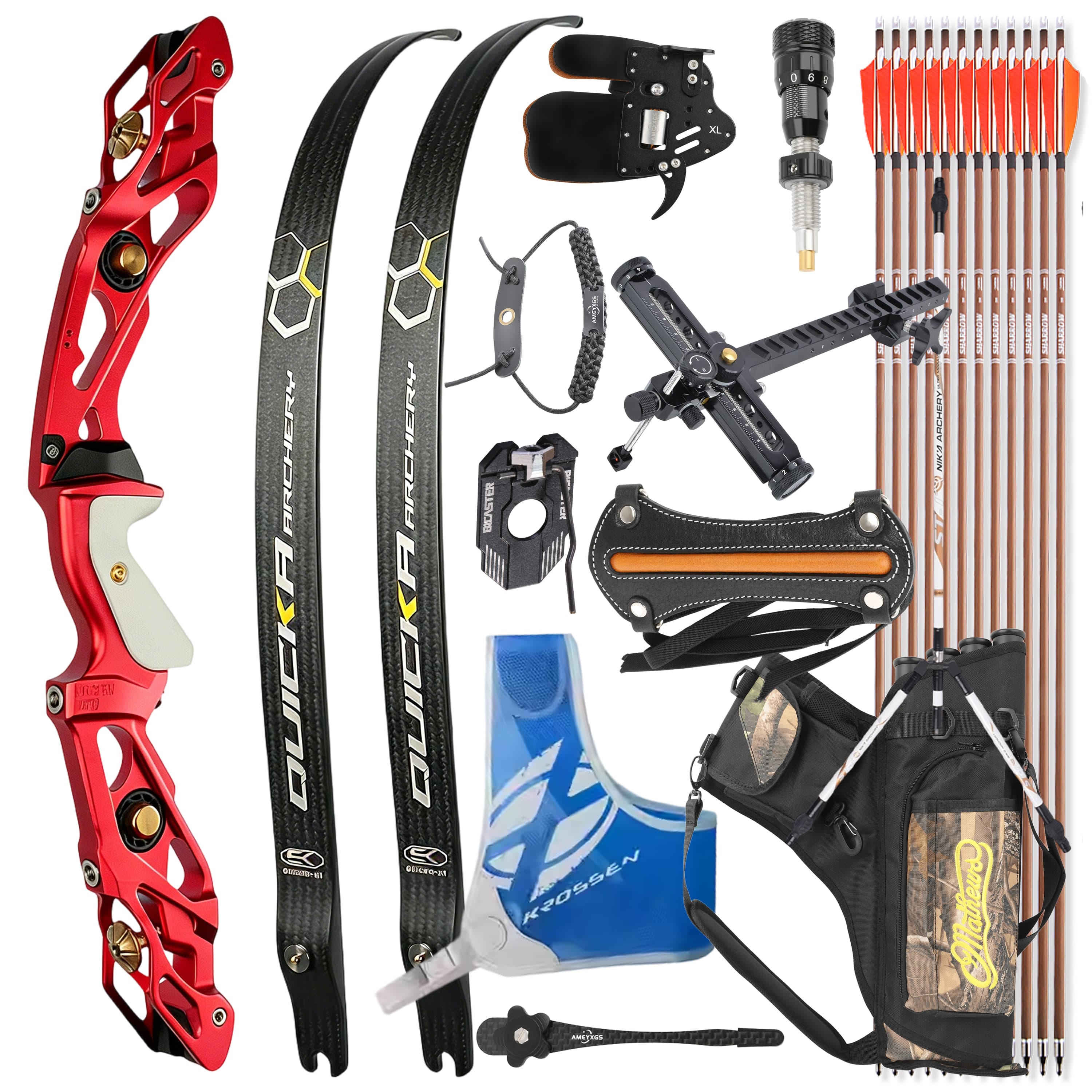 BOSEN Recurve Bow Kit 18-50bs Takedown Shooting Archery