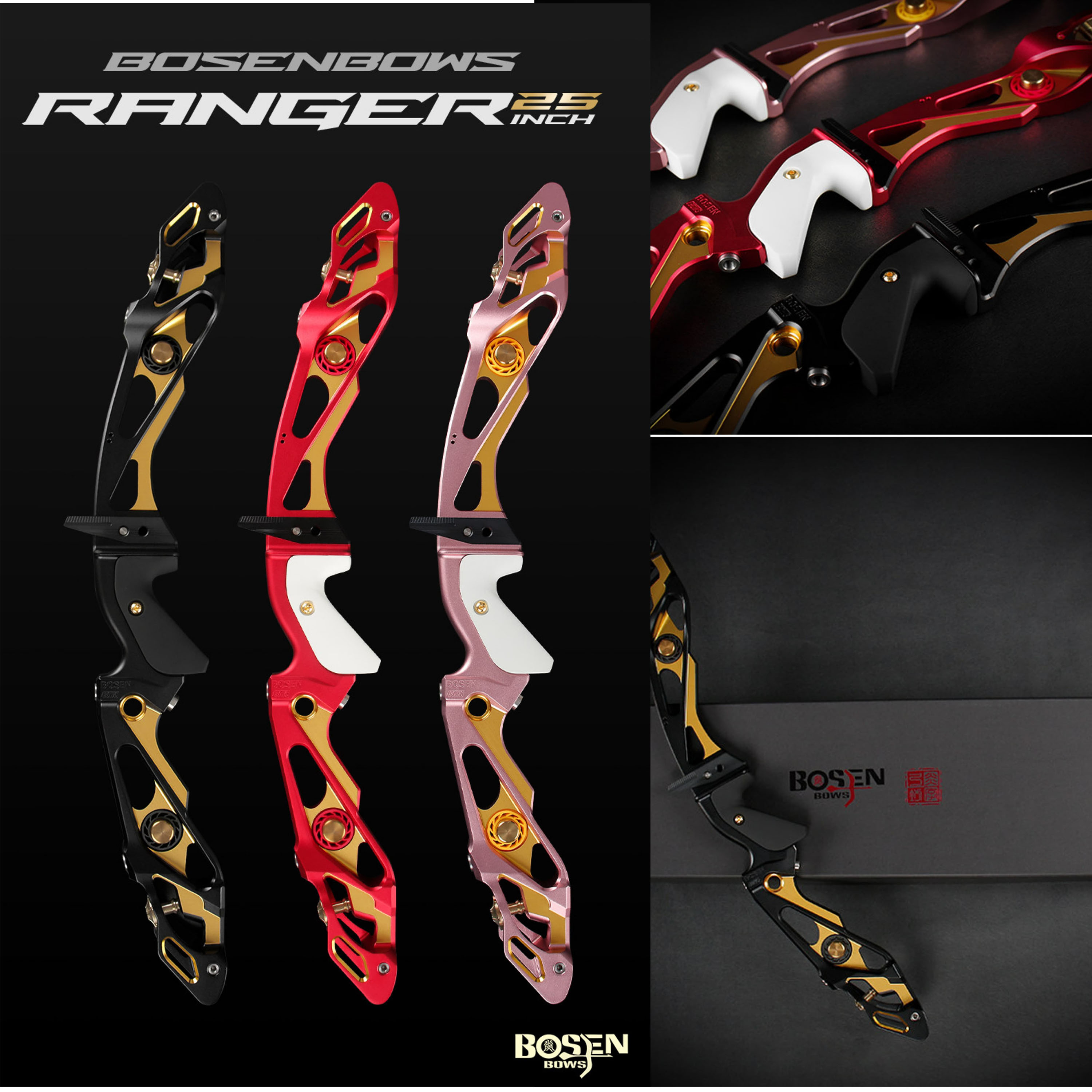 BOSEN Recurve Bow Kit 18-50bs Takedown Shooting Archery