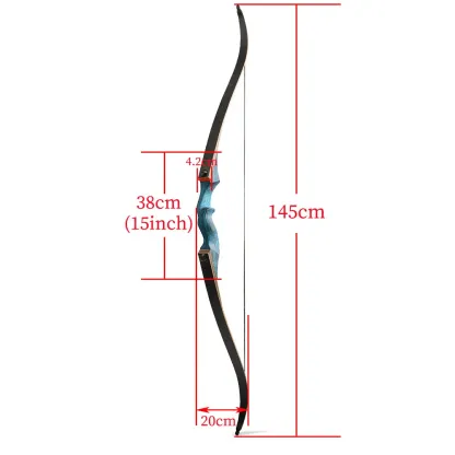 BlackHunter 60" Recurve Bow Arrow Set 20-60lbs RH LH
