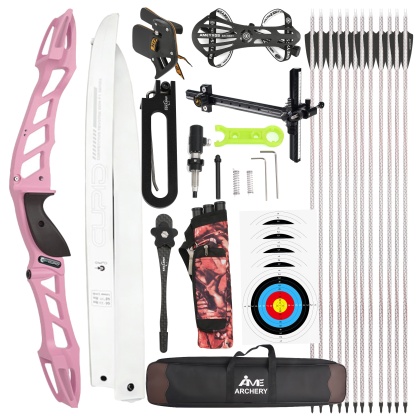 CUPID 68" Takedown 14-38Lbs Archery Recurve Bow Kit  Shooting