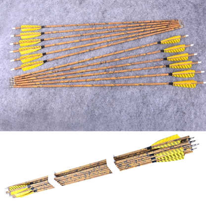 12pcs Carbon Mix Arrows Spine 500 31.5" Archery Hunting Target