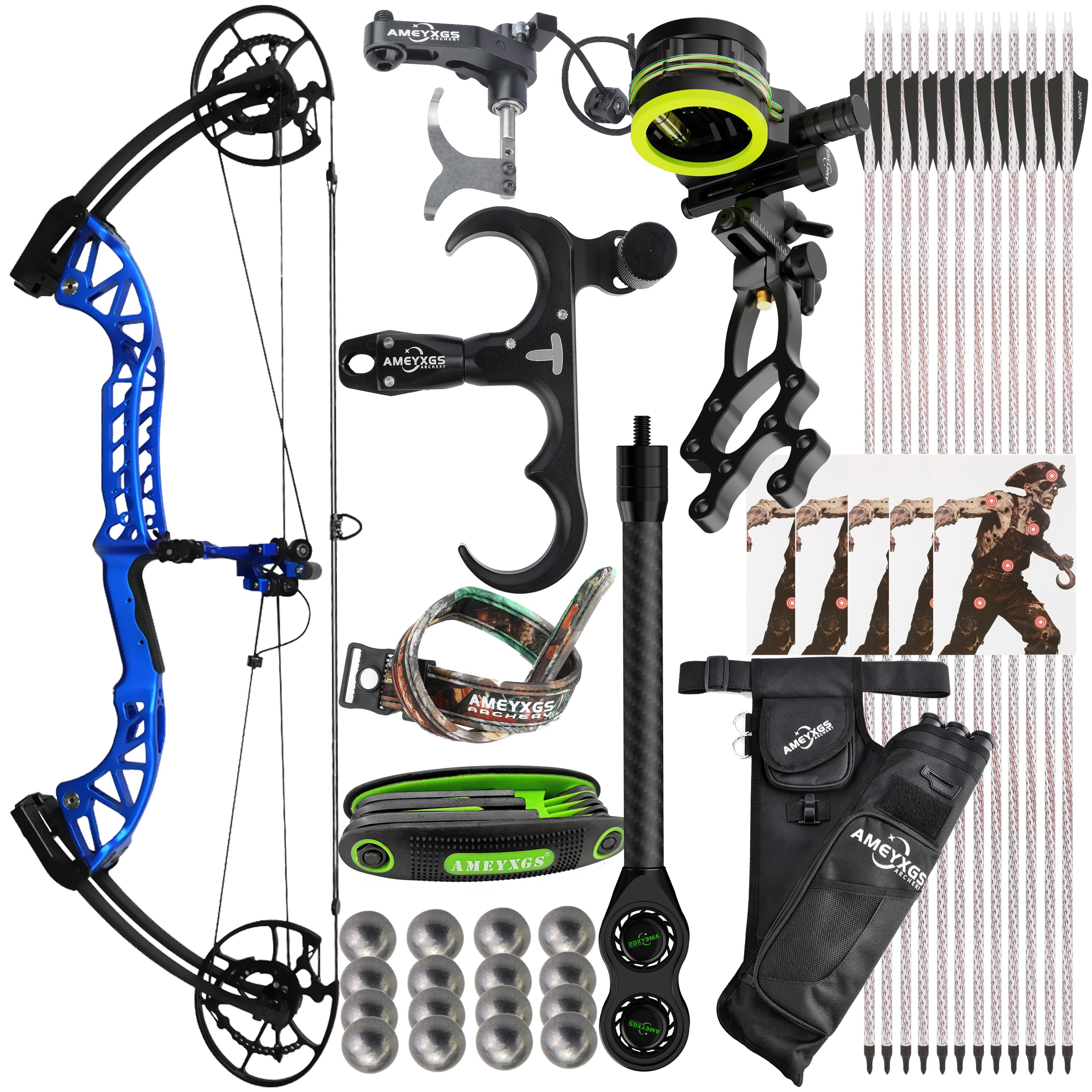 Compound Bow 340 FPS for Target Shooting 30-65Lbs Bow Archery