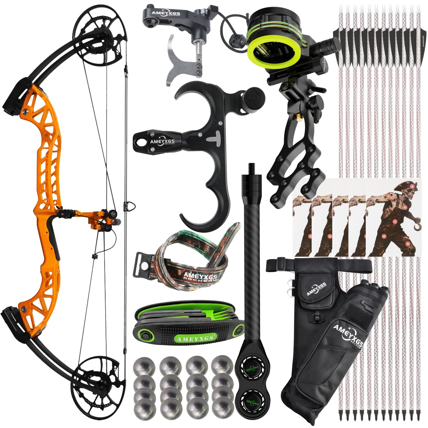 Compound Bow 340 FPS for Target Shooting 30-65Lbs Bow Archery