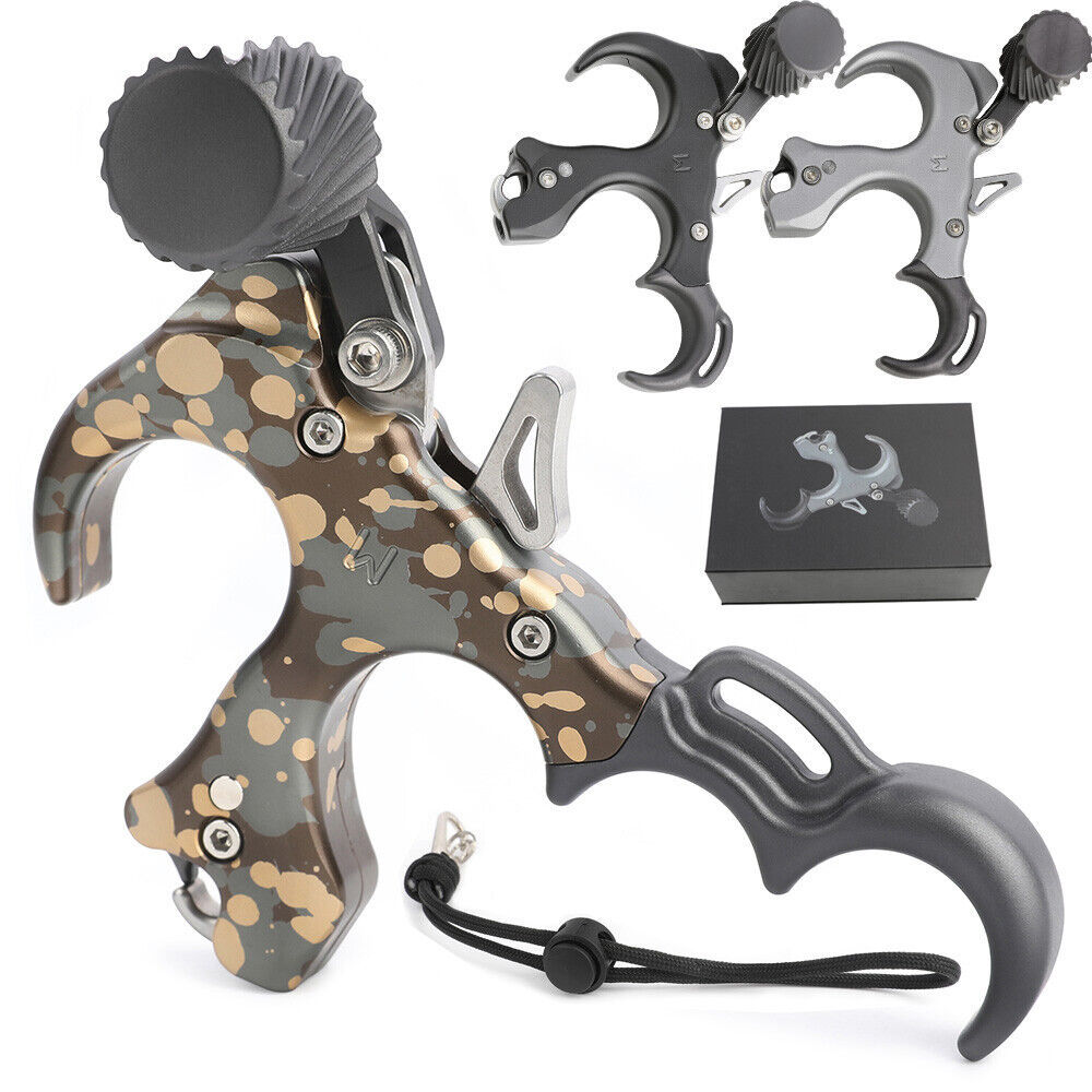 Compound Bow Thumb Release Aids 3 4 Finger Trigger Adjustable  RH LH 