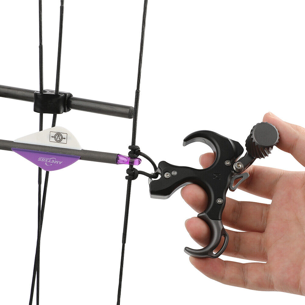 Compound Bow Thumb Release Aids 3 4 Finger Trigger Adjustable  RH LH 