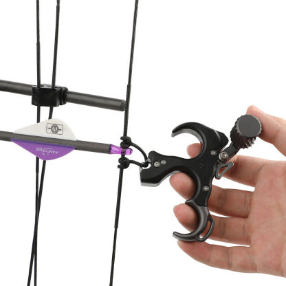 Compound Bow Thumb Release Aids 3 4 Finger Trigger Adjustable  RH LH 