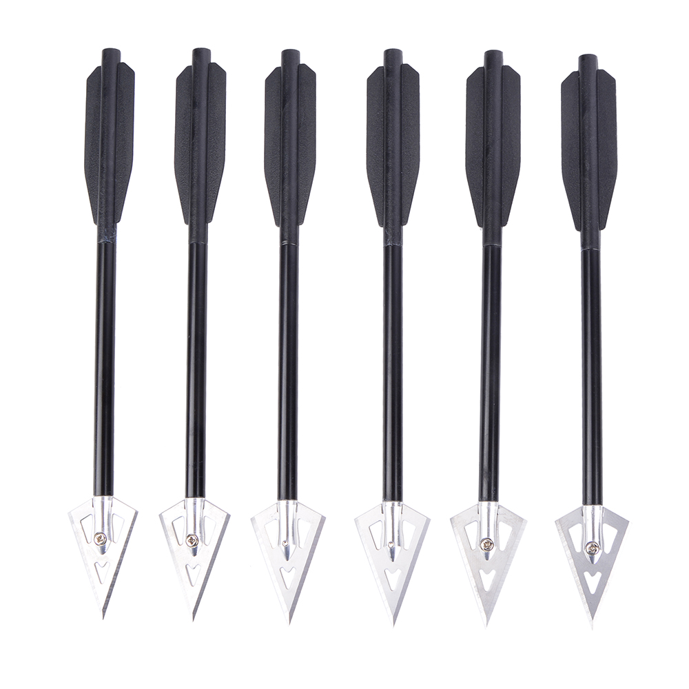 AME ARCHERY Aluminum Shaft Broadhead Mini Crossbow Arrows (12pcs)