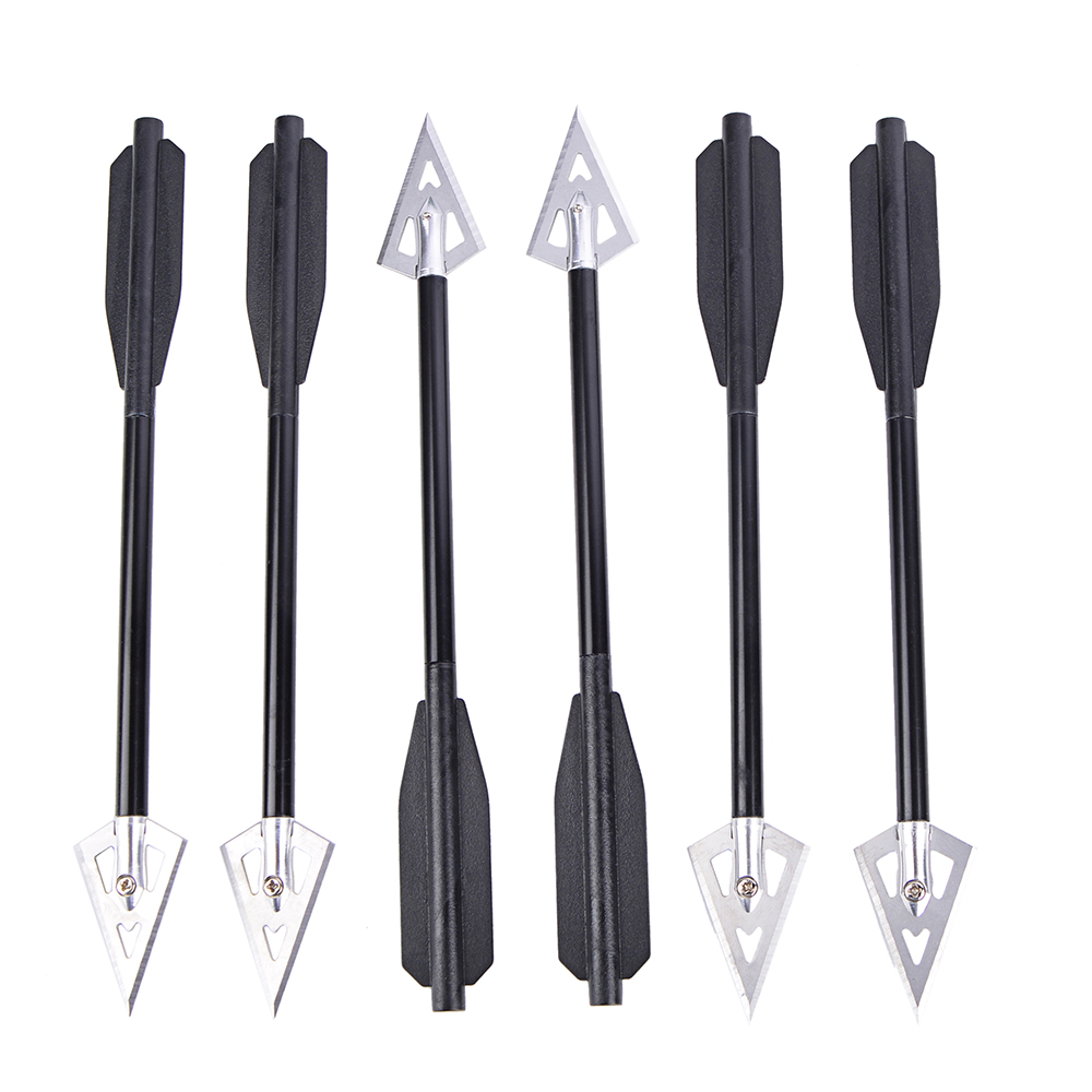 AME ARCHERY Aluminum Shaft Broadhead Mini Crossbow Arrows (12pcs)