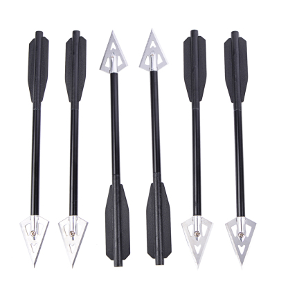 AME ARCHERY Aluminum Shaft Broadhead Mini Crossbow Arrows (12pcs)