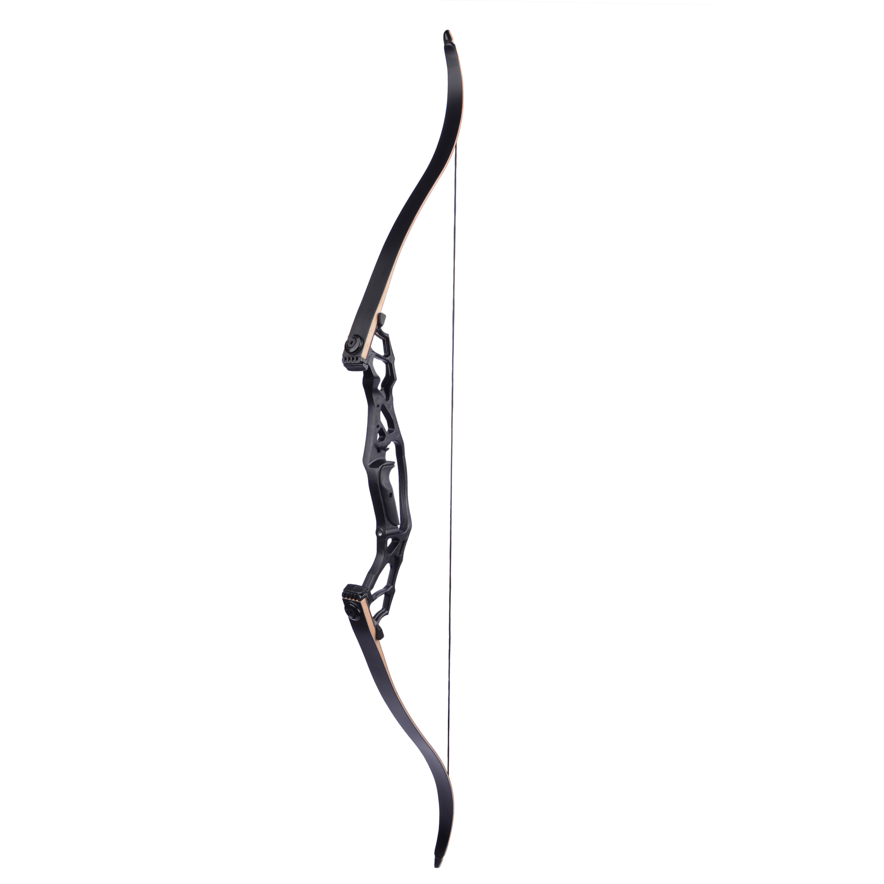 Takedown Recurve Bow, 62", Black, 50/55/60 lbs, Aluminum Magnesium Alloy Handle