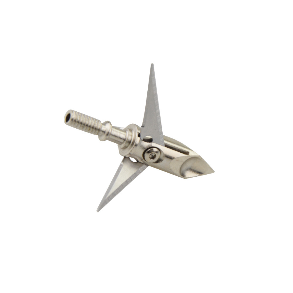 AME ARCHERY Bobcat Stainless Steel Broadheads – 100 Grain (6.5g) 12PCS