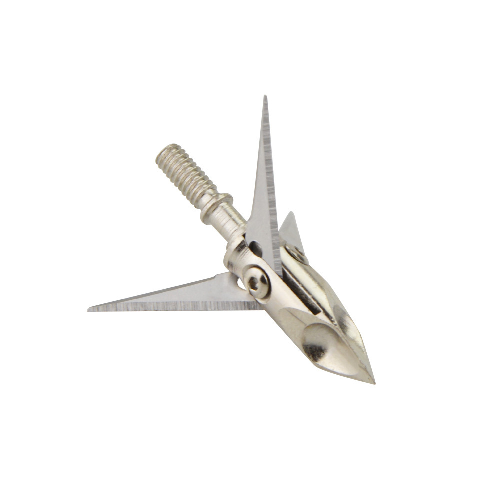AME ARCHERY Bobcat Stainless Steel Broadheads – 100 Grain (6.5g) 12PCS