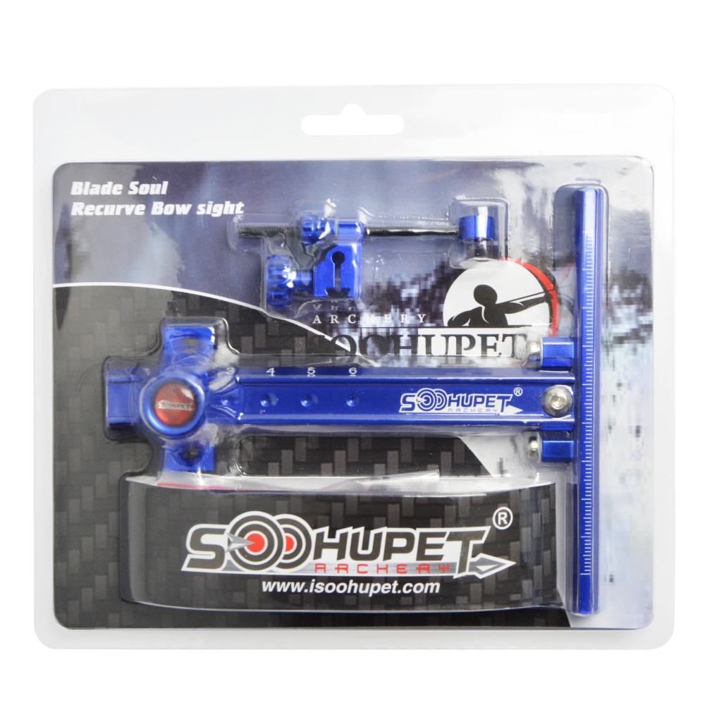 Soohupet 6" Short Recurve Sight, Aluminum Alloy, Left/Right Hand, 133g