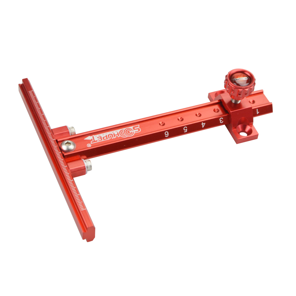 Soohupet 6" Short Recurve Sight, Aluminum Alloy, Left/Right Hand, 133g