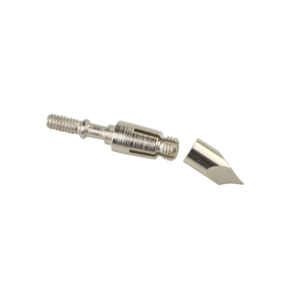 4-Blade Decapitation Hunting Broadheads (12pcs) – 186 Grain Stainless Steel