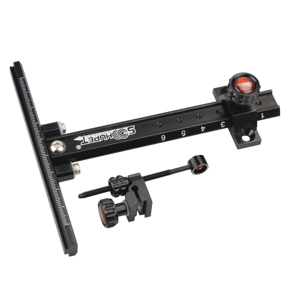 Soohupet 6" Short Recurve Sight, Aluminum Alloy, Left/Right Hand, 133g