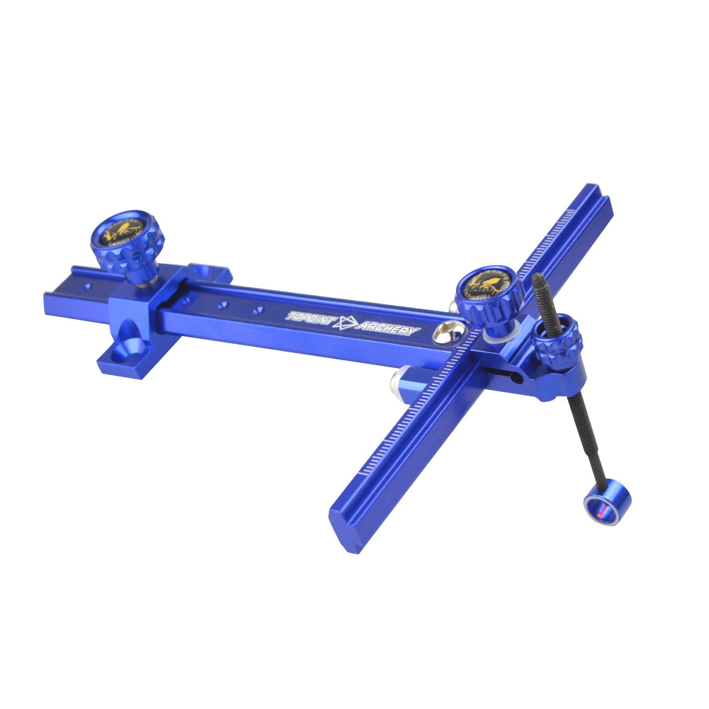 TOPOINT ARCHERY TR1007 Recurve Sight – Aluminum Alloy with 0.059” Fiber Blue