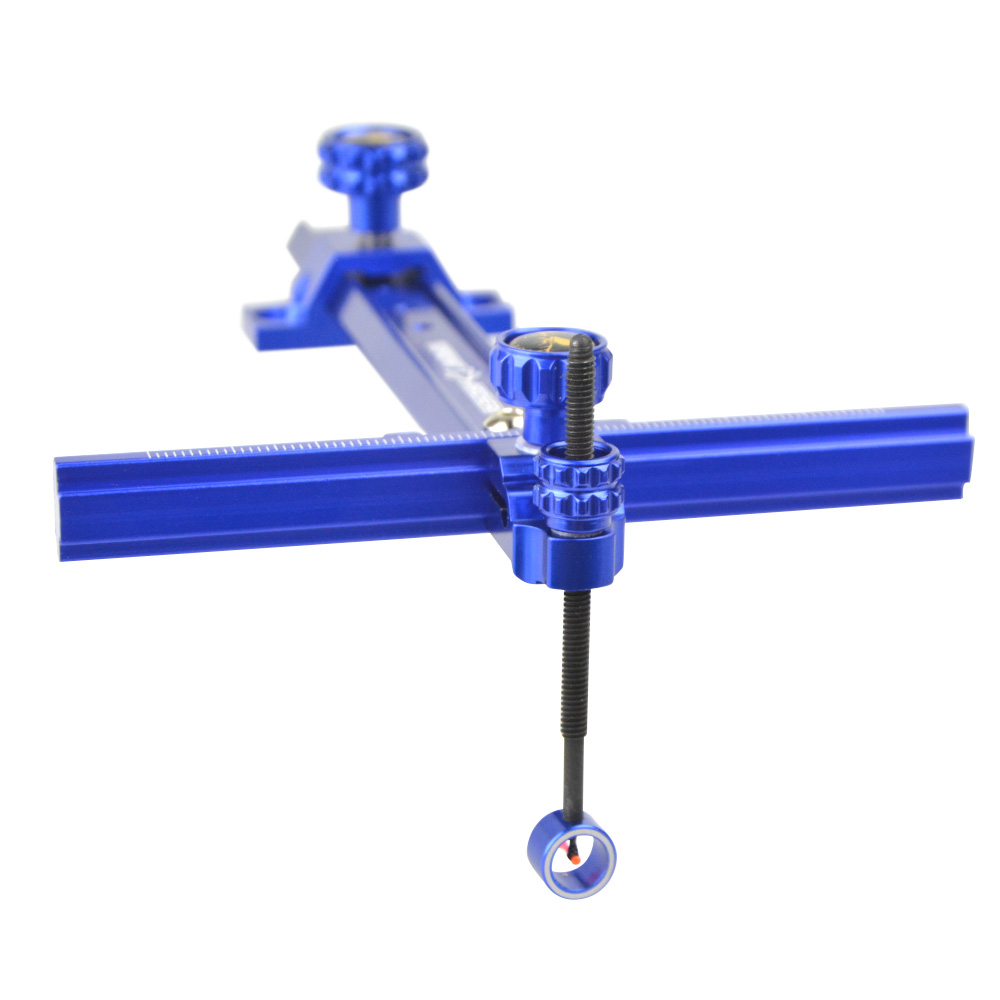 TOPOINT ARCHERY TR1007 Recurve Sight – Aluminum Alloy with 0.059” Fiber Blue