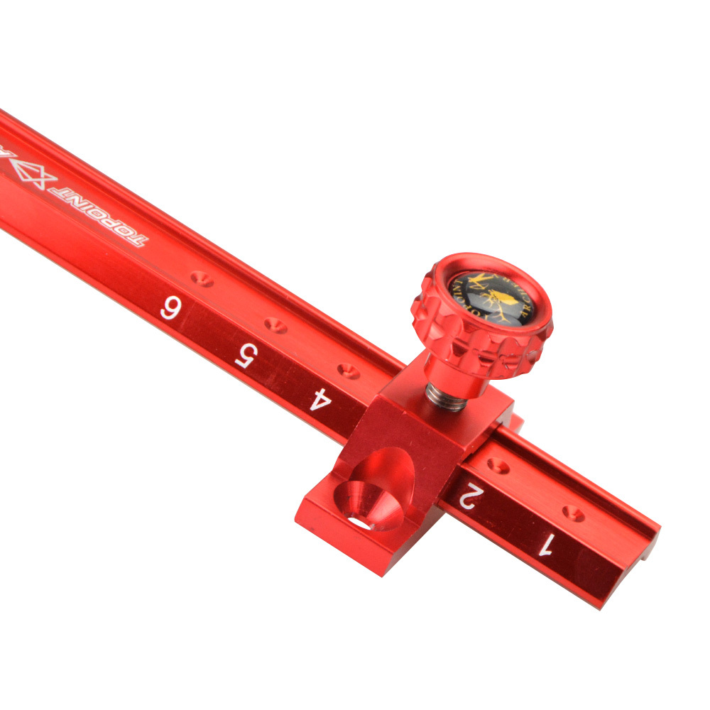 TOPOINT ARCHERY TR1007 Recurve Sight – Aluminum Alloy with 0.059” Fiber Red