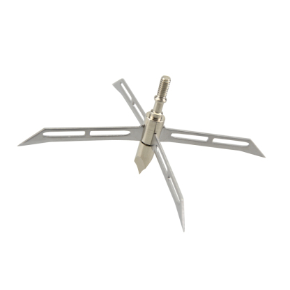 4-Blade Decapitation Hunting Broadheads (12pcs) – 186 Grain Stainless Steel