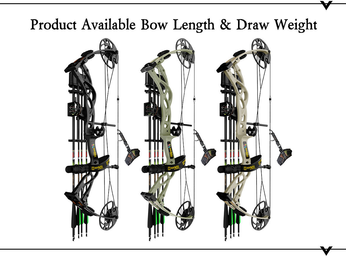 SANLIDA ARCHERY Dragon X9 Intermediate Hunting Compound Bow Pro Kit
