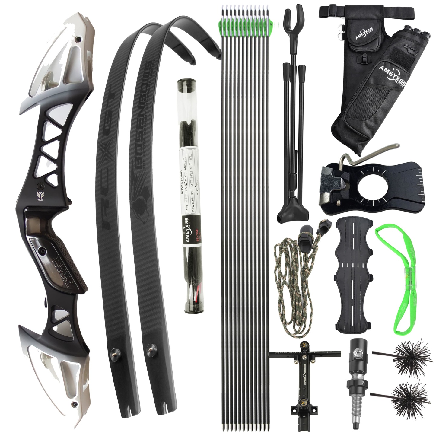FENGYU Archery ILF Takedown Recurve Bow 22-60LBS Set Shooting