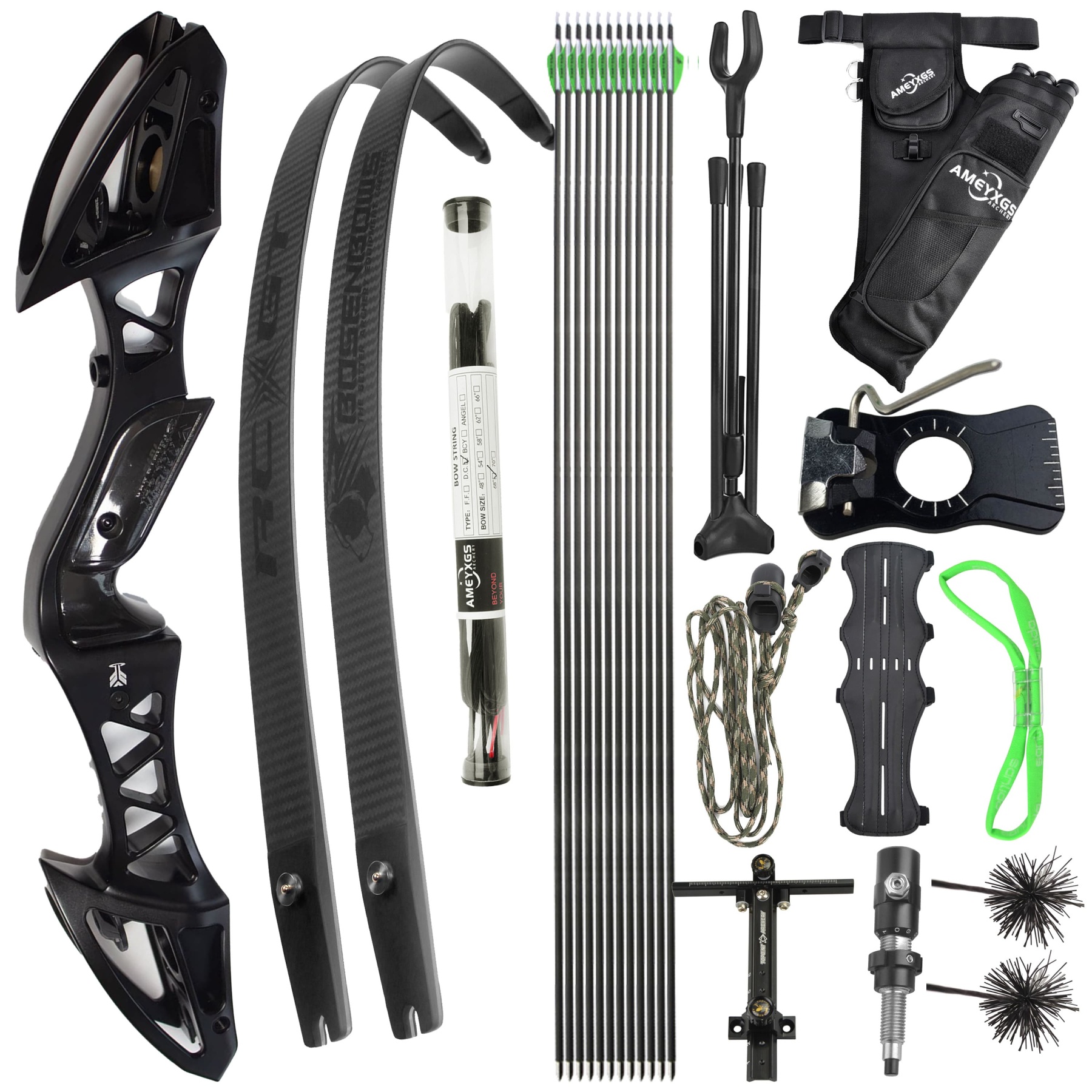 FENGYU Archery ILF Takedown Recurve Bow 22-60LBS Set Shooting