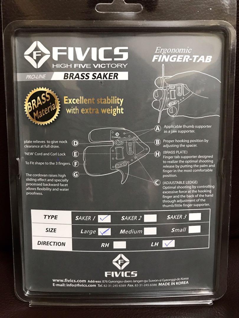 FIVICS Archery Brass Saker1 2  Finger Tab