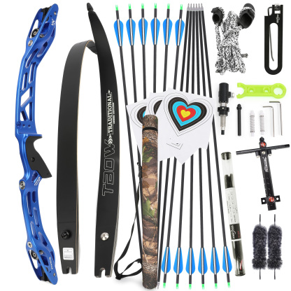 FIVICS Recurve Bow Arrows Set RH Takedown Bow 20-65lbs Shooting Archery