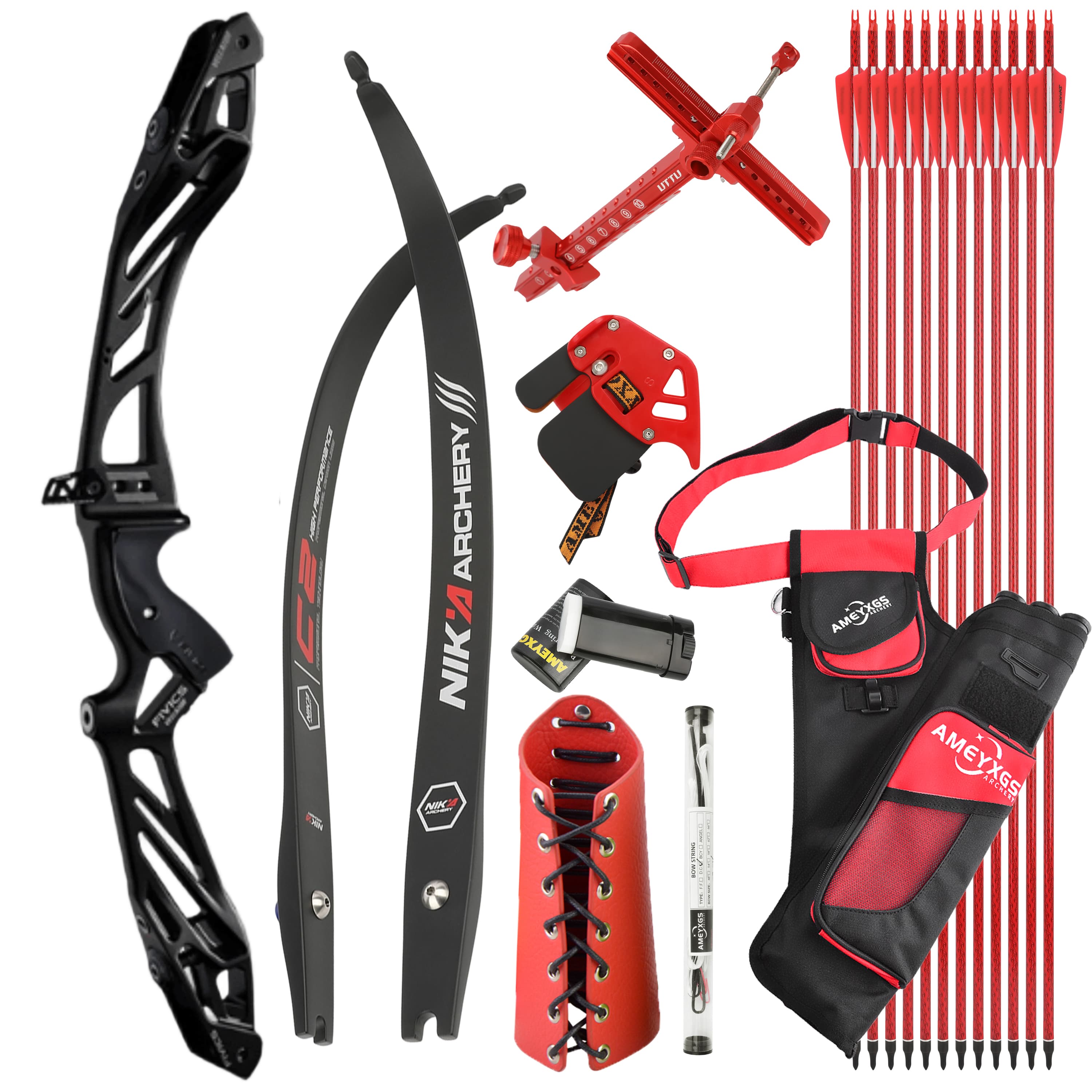 FIVICS Recurve Bow Kit 30-50bs Takedown Shooting Archery