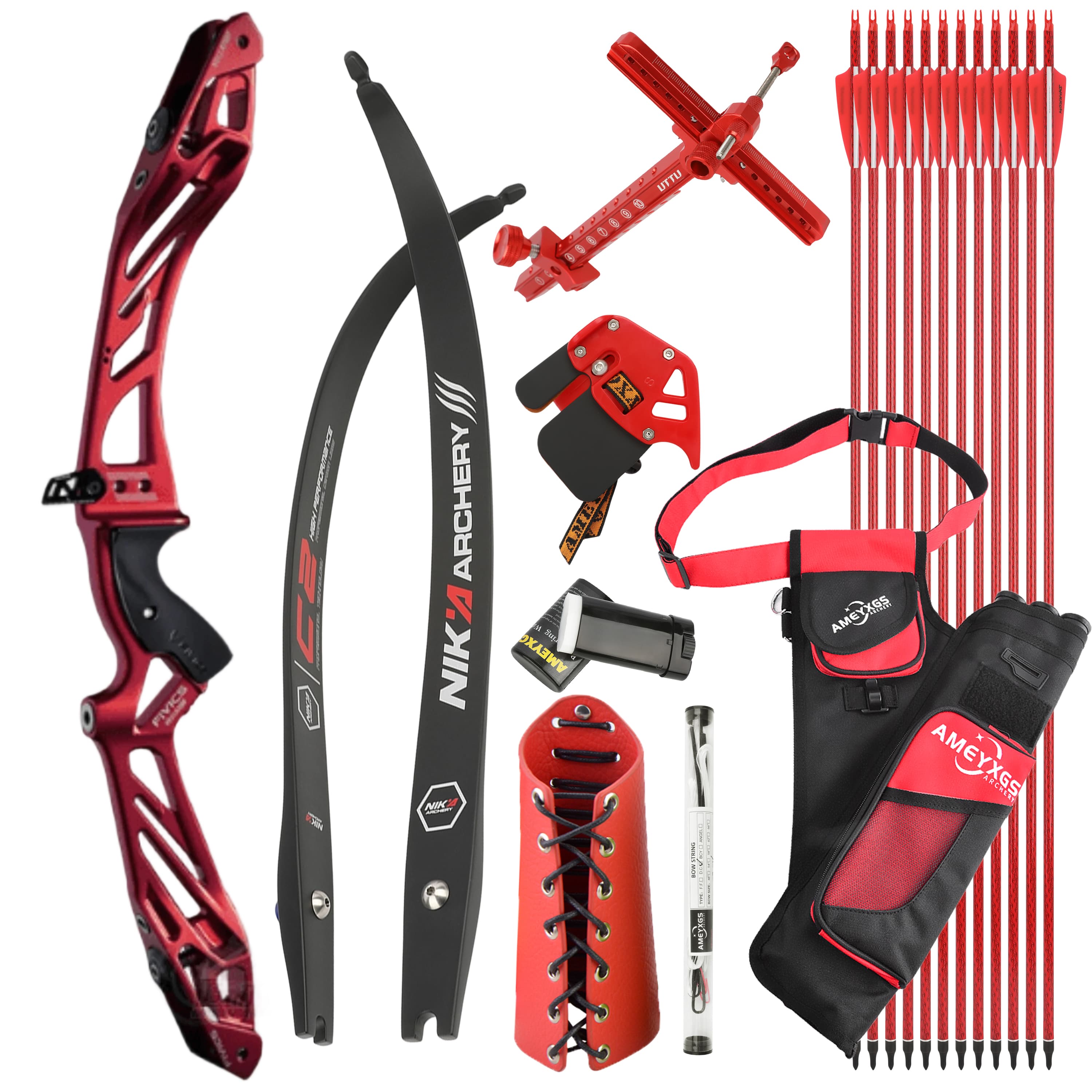 FIVICS Recurve Bow Kit 30-50bs Takedown Shooting Archery