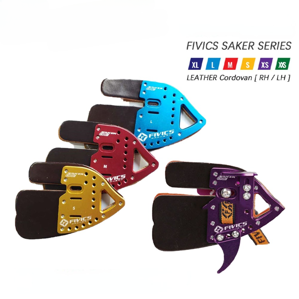 Fivics | Saker 1 Finger Tab for Outdoor Traning Olympic Archery 