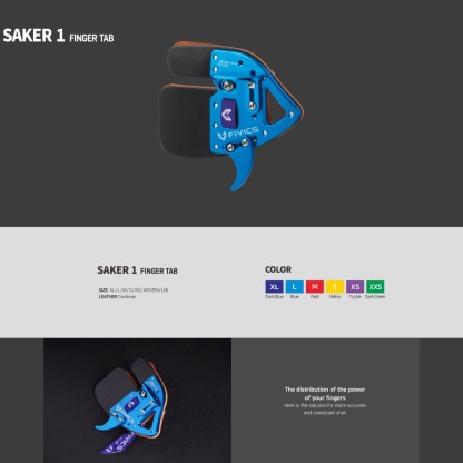 Fivics | Saker 1 Finger Tab for Outdoor Traning Olympic Archery 