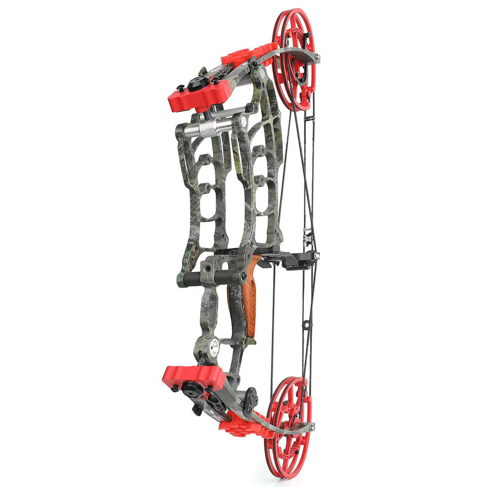 JUNXING Forest Camo Fun Compound Bow Kit 30–70 lbs Dual Shooting Arrows & Steel Balls