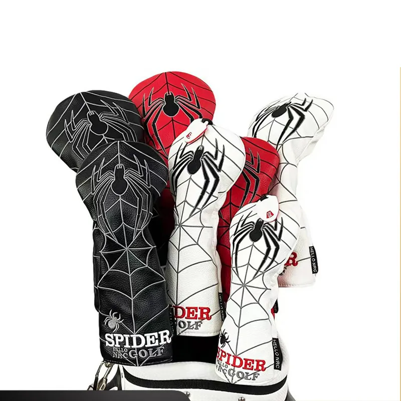 Golf Club Headcovers Waterproof Driver Fairway Woods PU Push Rod