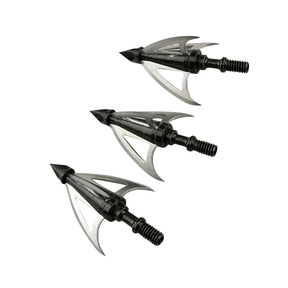 Wolf Fang Hunting Broadheads 12pcs – 100 Grain Stainless Steel