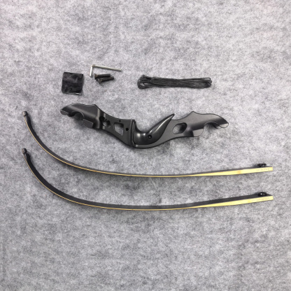 BLACK HUNTER 60" Hunting Recurve Bow 20–55lbs Metal Kit