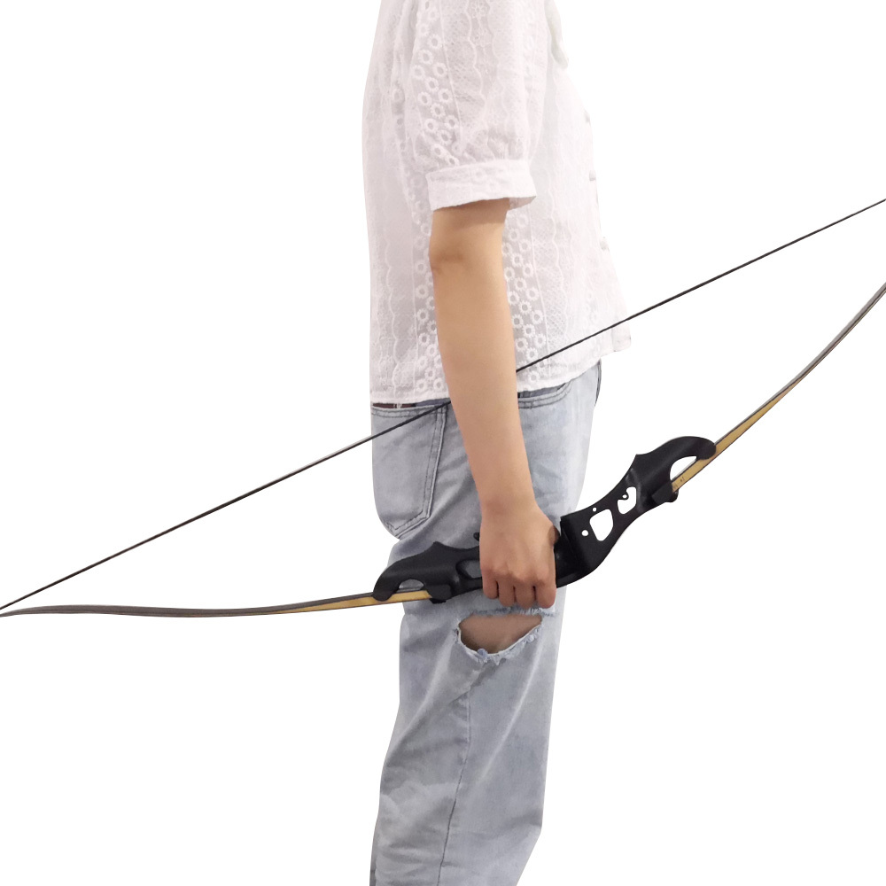 BLACK HUNTER 60" Hunting Recurve Bow 20–55lbs Metal Kit