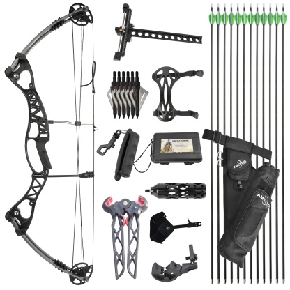 JUNIXNG Archery Compound Bow 40-60lbs Target Kit Hunting M106