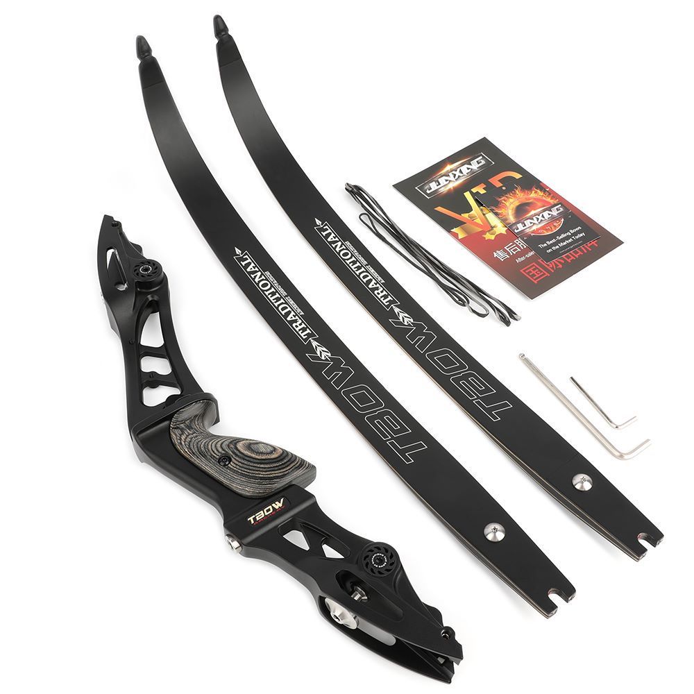 JUNXING ARCHERY F263 62inch 25-60lbs Recurve Bow for hunting